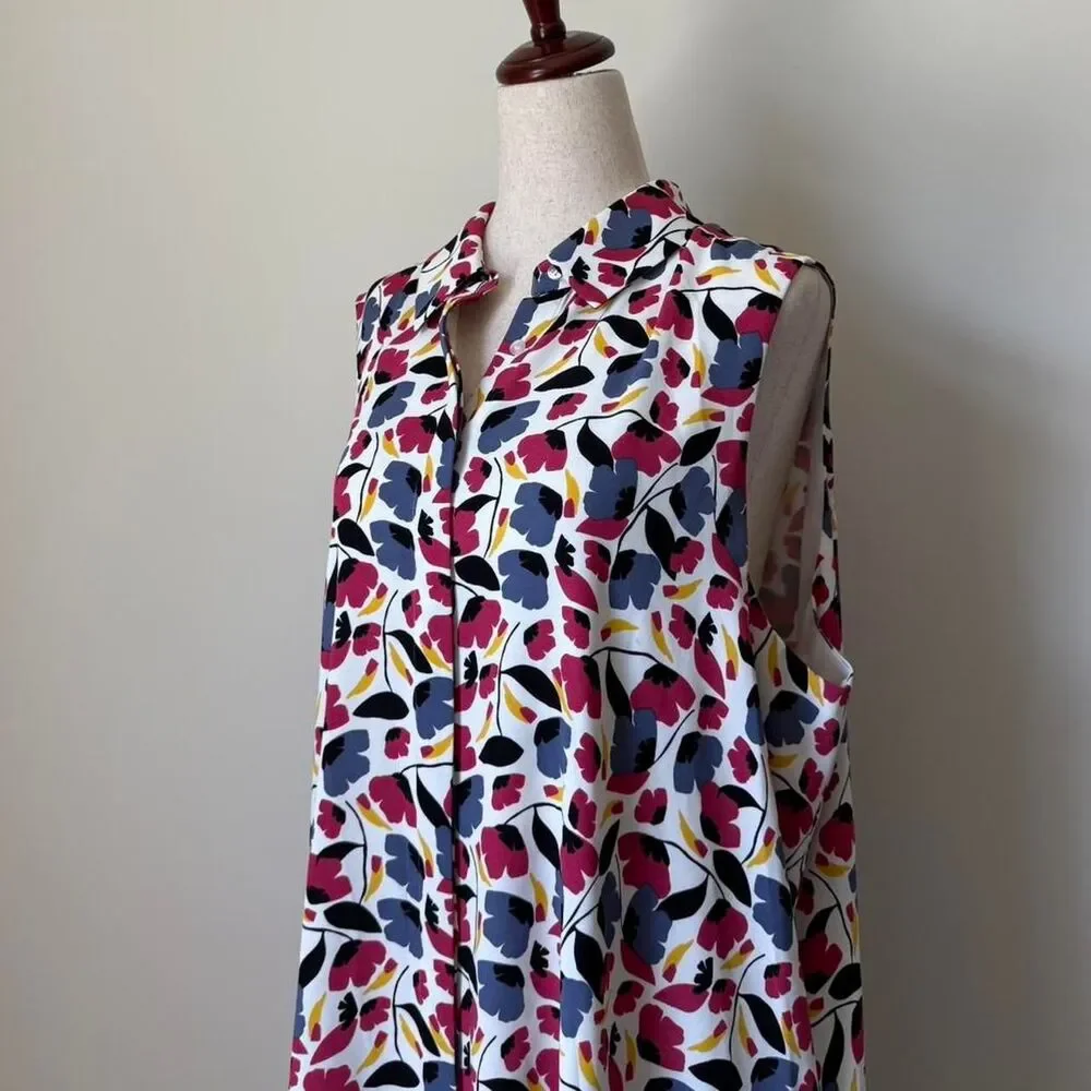 floral sleeveless dress from Anne Klein - Picture 2 of 6